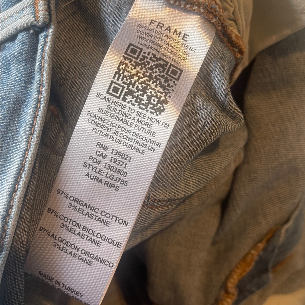 Frame Le Garçon Ripped jeans Aura wash 33 - Picture 6 of 6